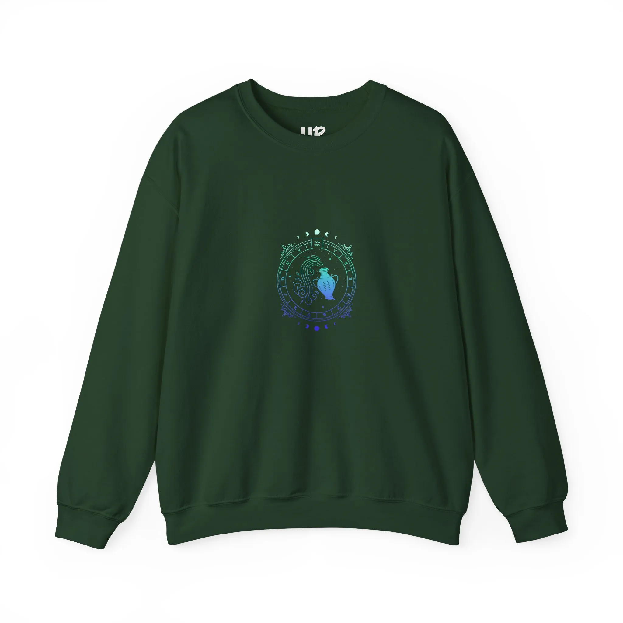 Aquarius Zodiac Crewneck Sweatshirt — Astrology Sign Graphic Pullover - Image 17